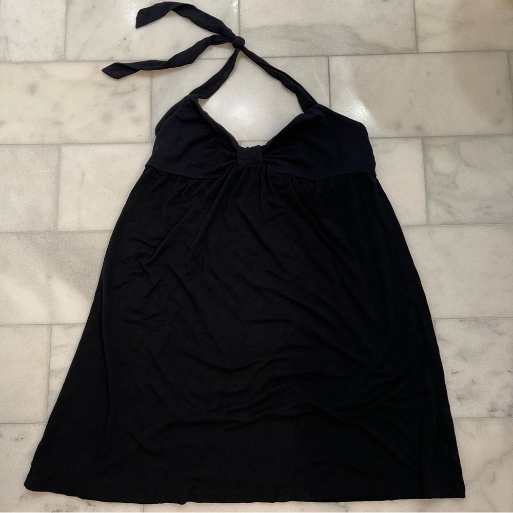 Bebe Sport Black Halter neck dress. Size Large. EUC.